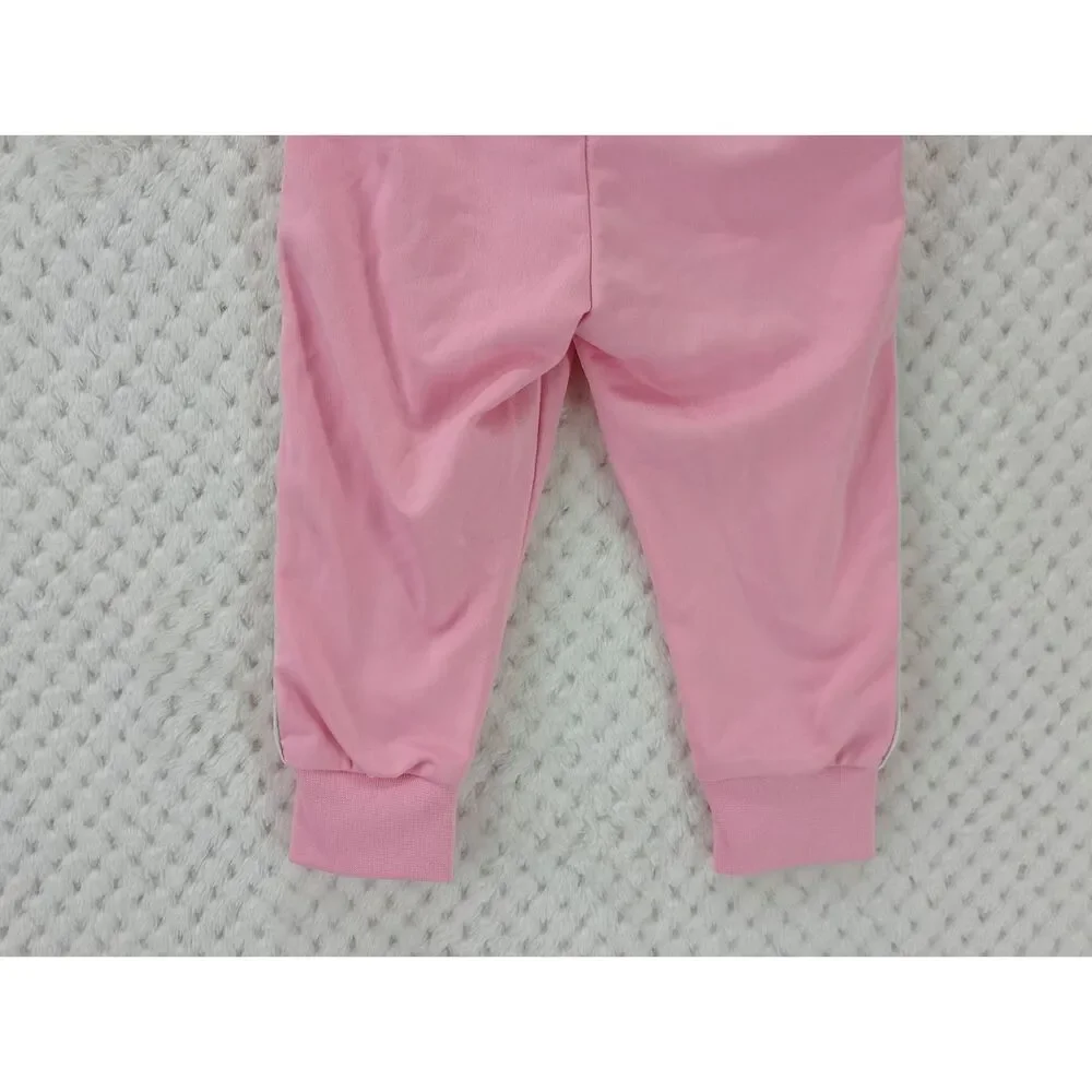 Nike Girls 12M Light Pink Infant Jogger Track Pants Rainbow Logo Taping